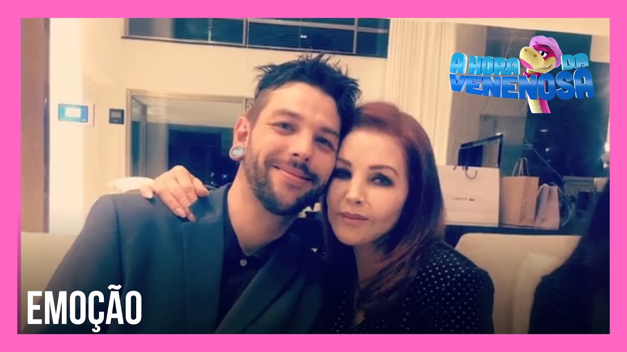 Priscilla Presley reencontra o filho em Curitiba