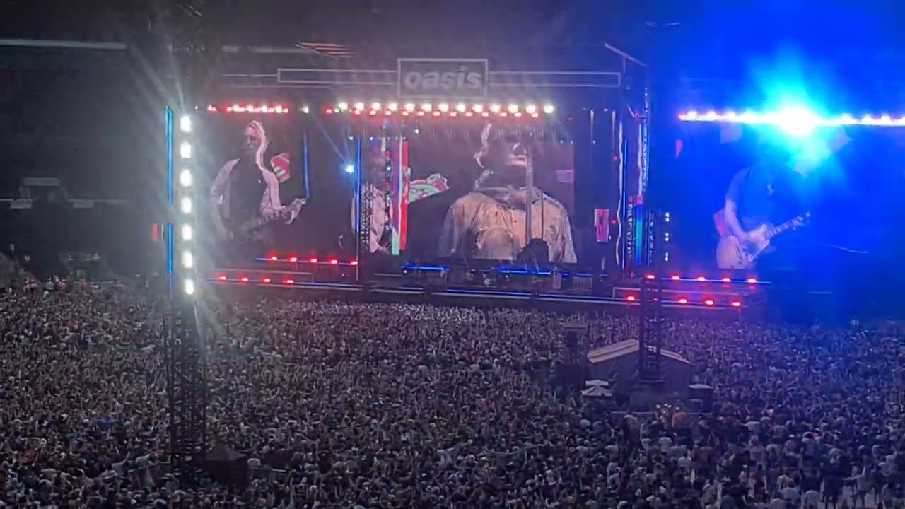 Oasis live wembley stadium cigarettes and alcohol.26th July. #oasislive #oasis #wembley