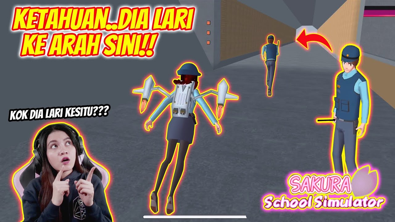KETAHUAN..TERNYATA DIA LARI KE ARAH TEROWONGAN MISTERIUS!! SAKURA SCHOOL SIMULATOR - Part 77