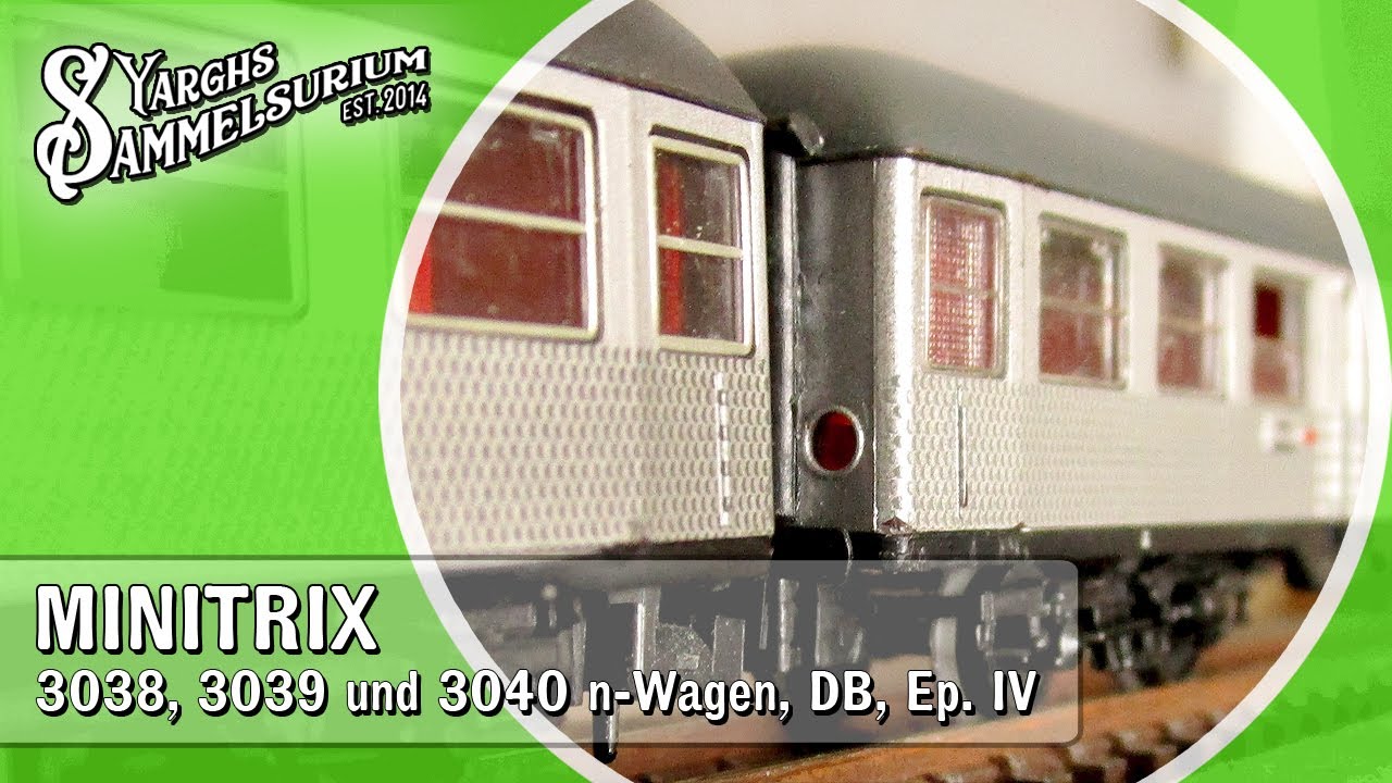 🚊 RÖWA MINITRIX N 3038, 3039 und 3040 - Nahverkehrswagen Ep. IV der DB - Retrospektive der Klassiker
