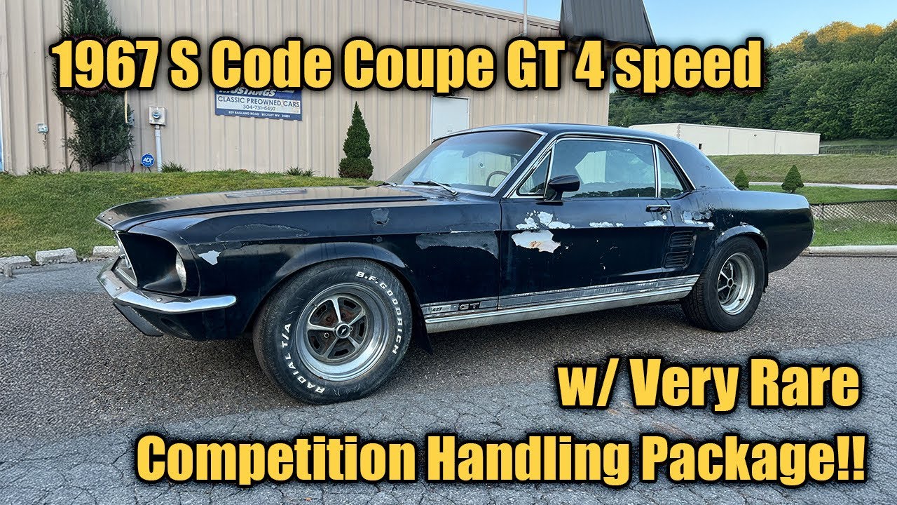 Extremely Rare 1967 Ford Mustang S Code 390 GT Coupe w/ the Competition Handling Package!