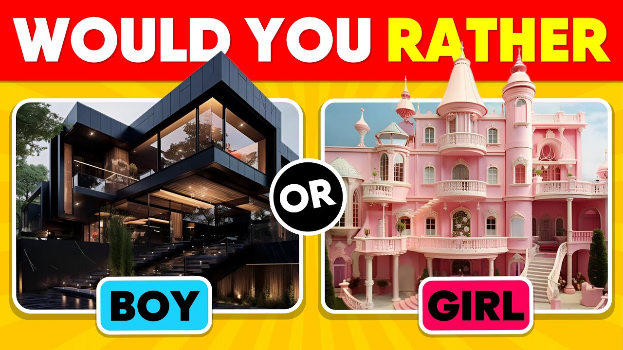 Would You Rather....? BOY vs GIRL Edition🧑👧
