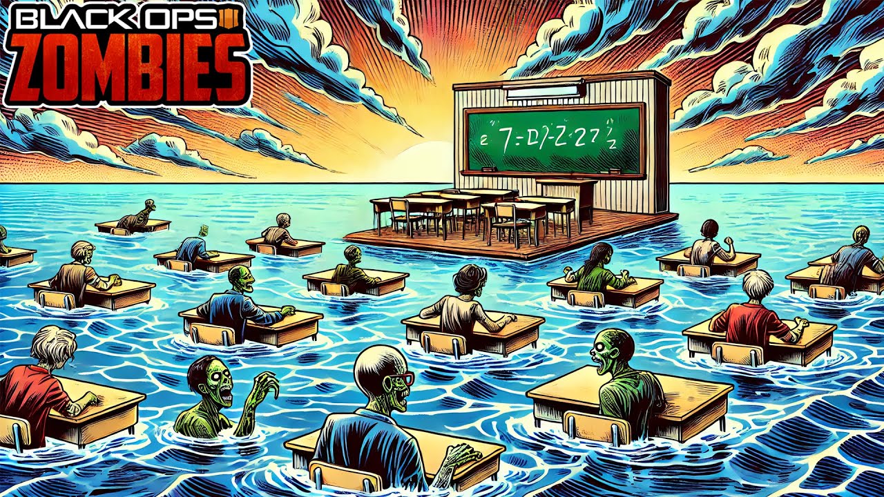 زومبي بلاك اوبس 3 | اغرب سلاح بتشوفه - فصل دراسي في نص البحر | Black Ops 3