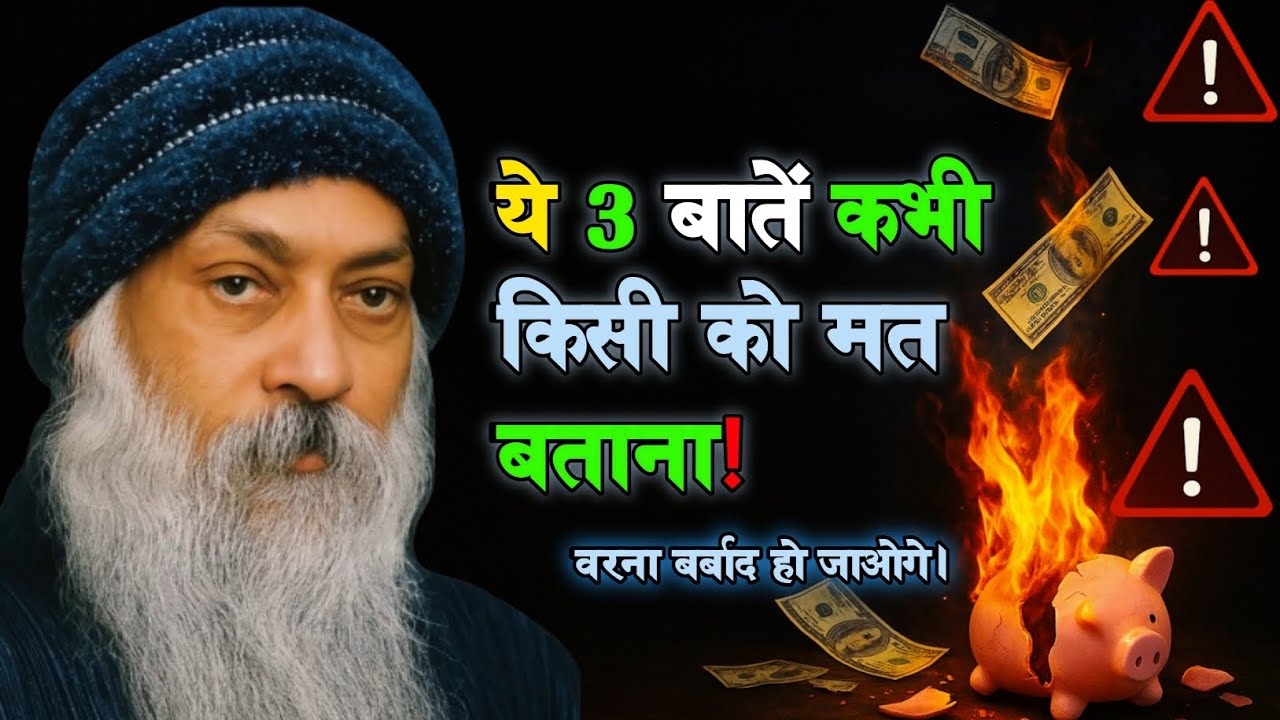 जीवन के 3 गुप्त रहस्य: इन्हें राज ही रहने दें | Osho Hindi speech @EnlightenedTalks11 