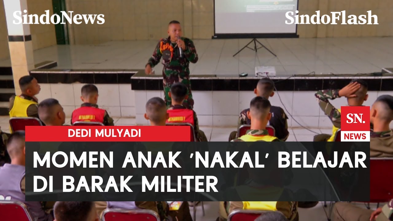 Suasana Barak Militer Tempat Remaja Nakal Dikrim Dedi Mulyadi untuk Didisiplinkan | Sindo Flash