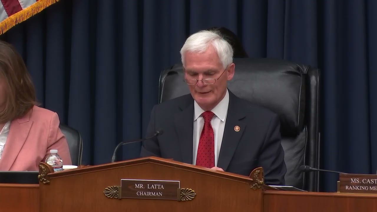 Chairman Latta Delivers Opening Statement at Subcommittee on Energy Markup