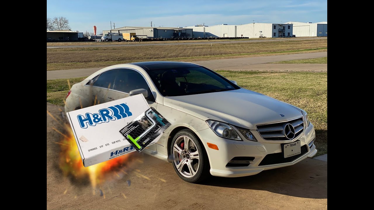 C207/W207 H&R lowering spring install/Walkthrough