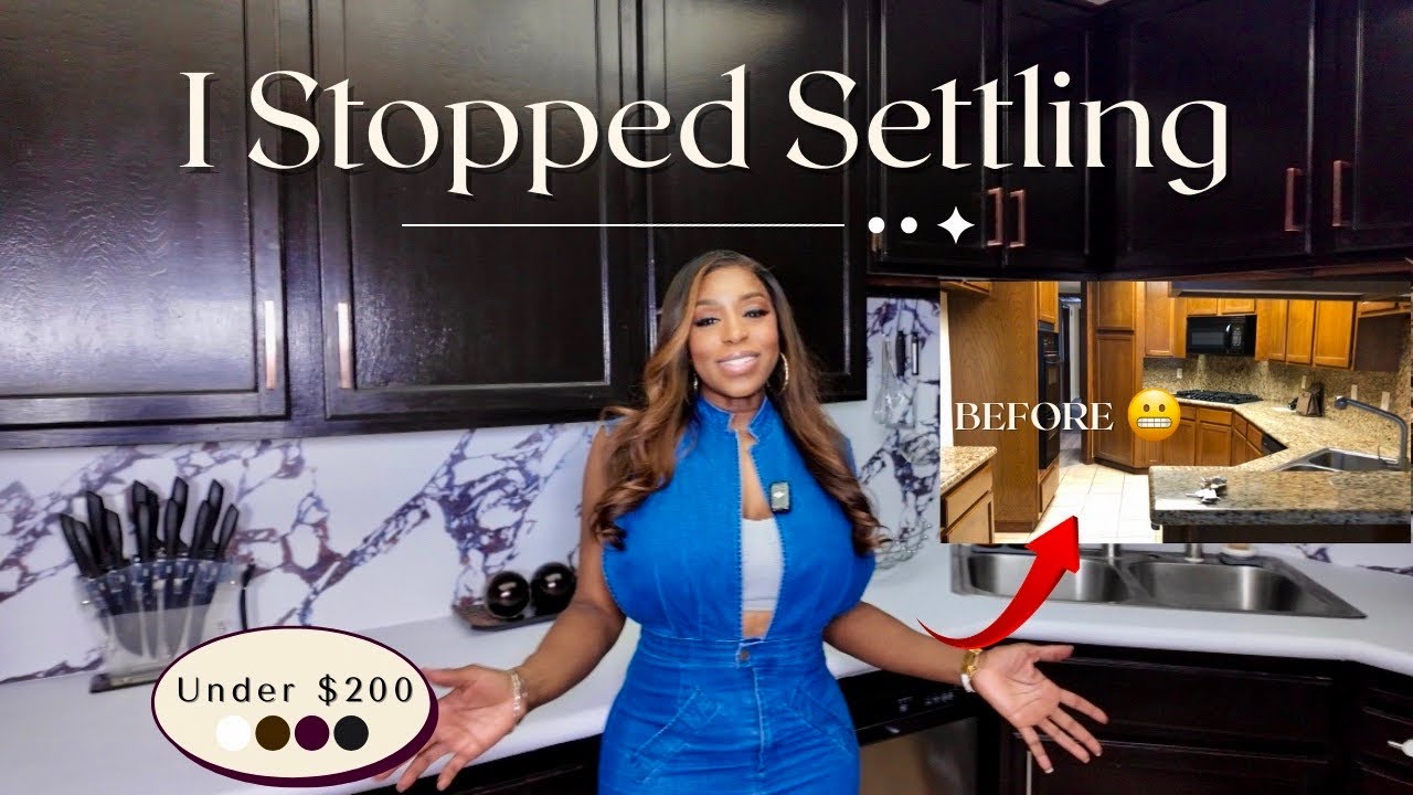 How I Updated My Outdated Kitchen for Under $200 | Renter-Friendly