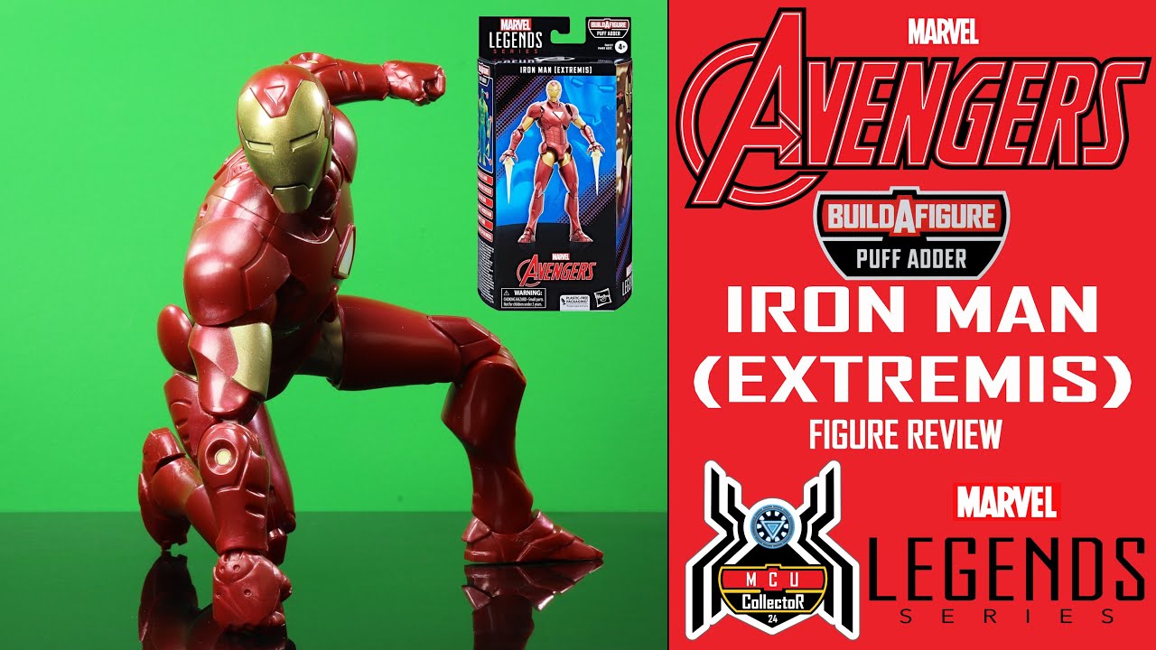 Обзор фигурки Marvel Legends IRON MAN EXTREMIS Avengers Puff Adder BAF Wave
