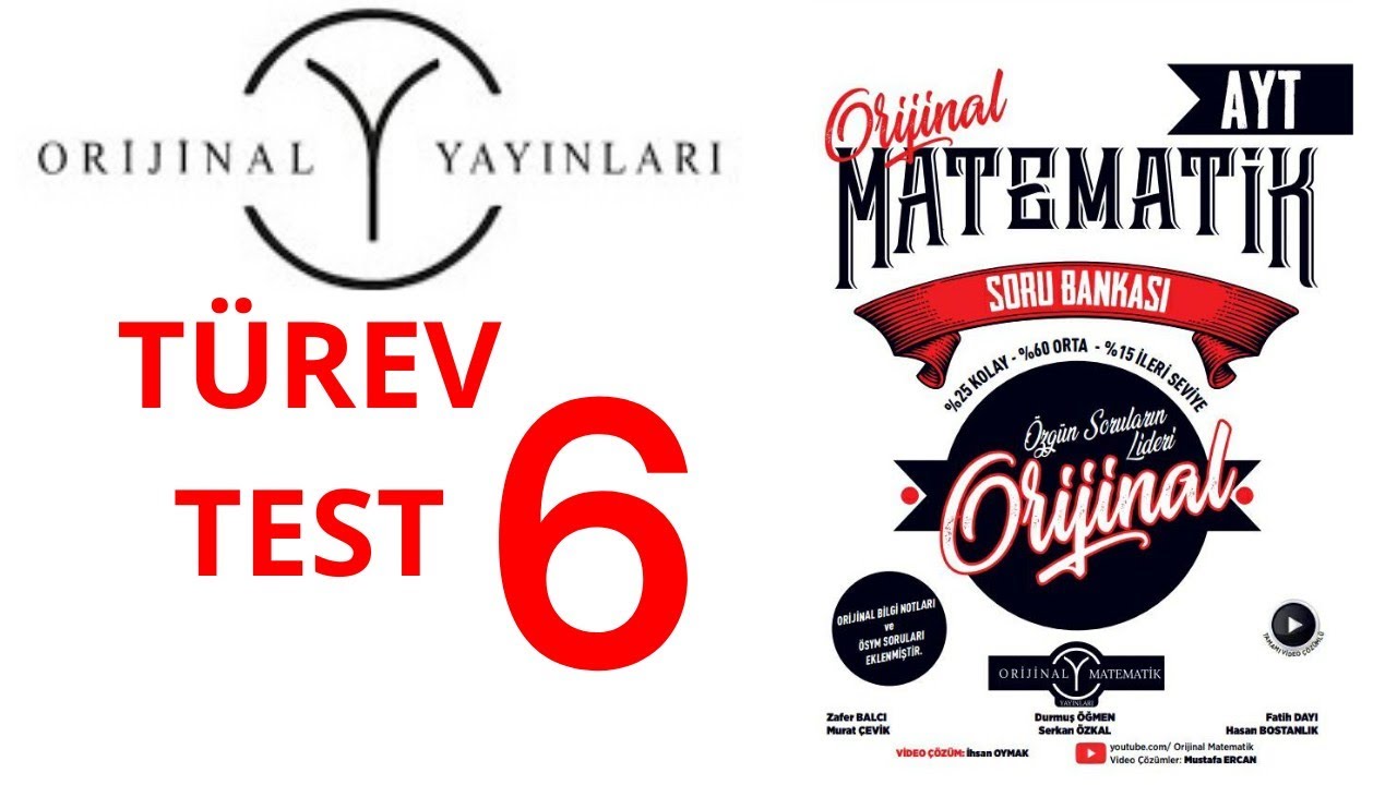 AYT MATEMATİK SORU BANKASI TÜREV TEST 6