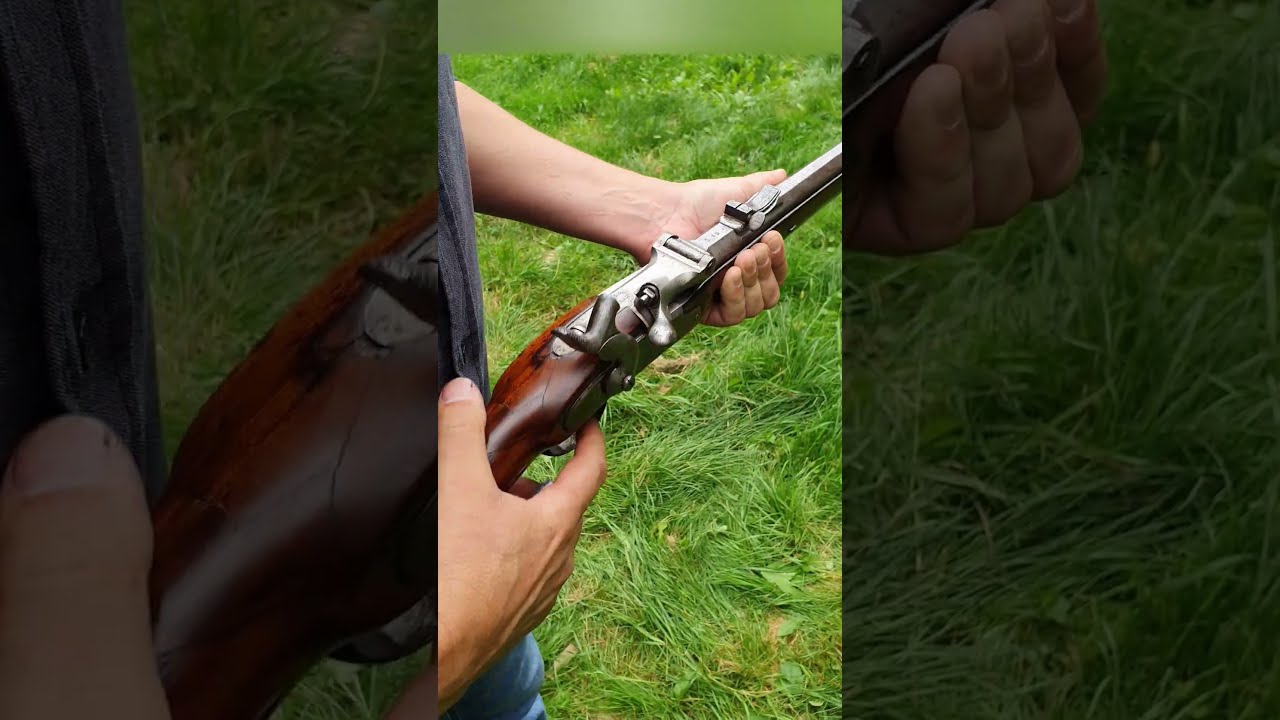 Austro-Hungarian M1854/66 W&auml;nzl rifle #capandball #breechloading #blackpowder #rimfire