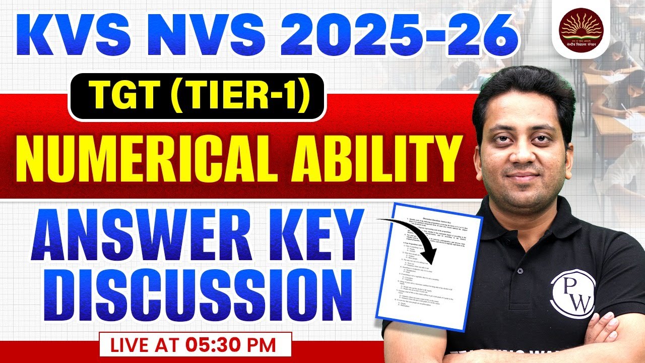 KVS NVS TGT Tier 1 Exam Analysis 2026 | KVS NVS Numerical Ability Answer Key | Maths By Himanshu Sir