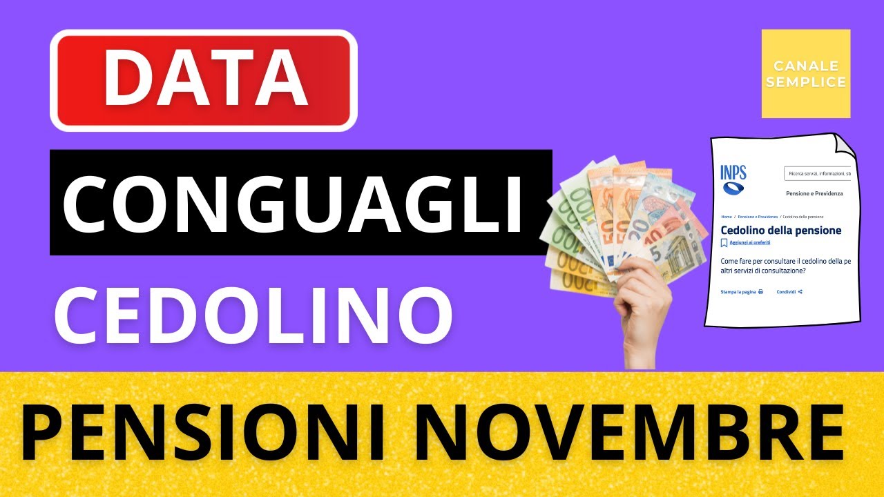 PENSIONI NOVEMBRE 2025
