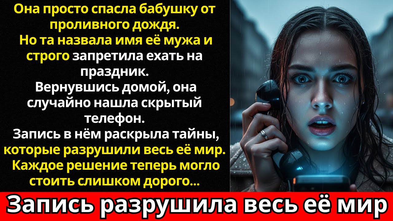 «Она подобрала бабушку под дождём… и узнала правду о своём муже»