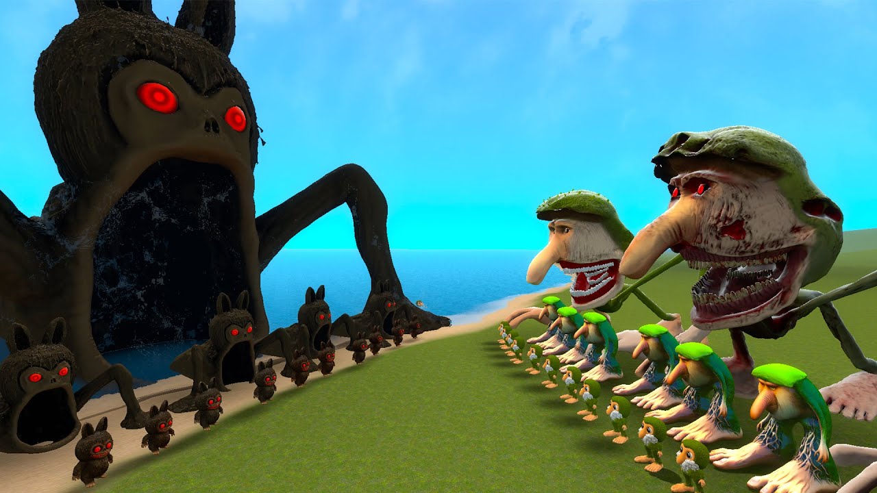 NEW CURSED LABUBU SEA EATER VS ALL BRR BRR PATAPIM TAPES ITALIAN AI BRAINROT MEMES In Garry's Mod!