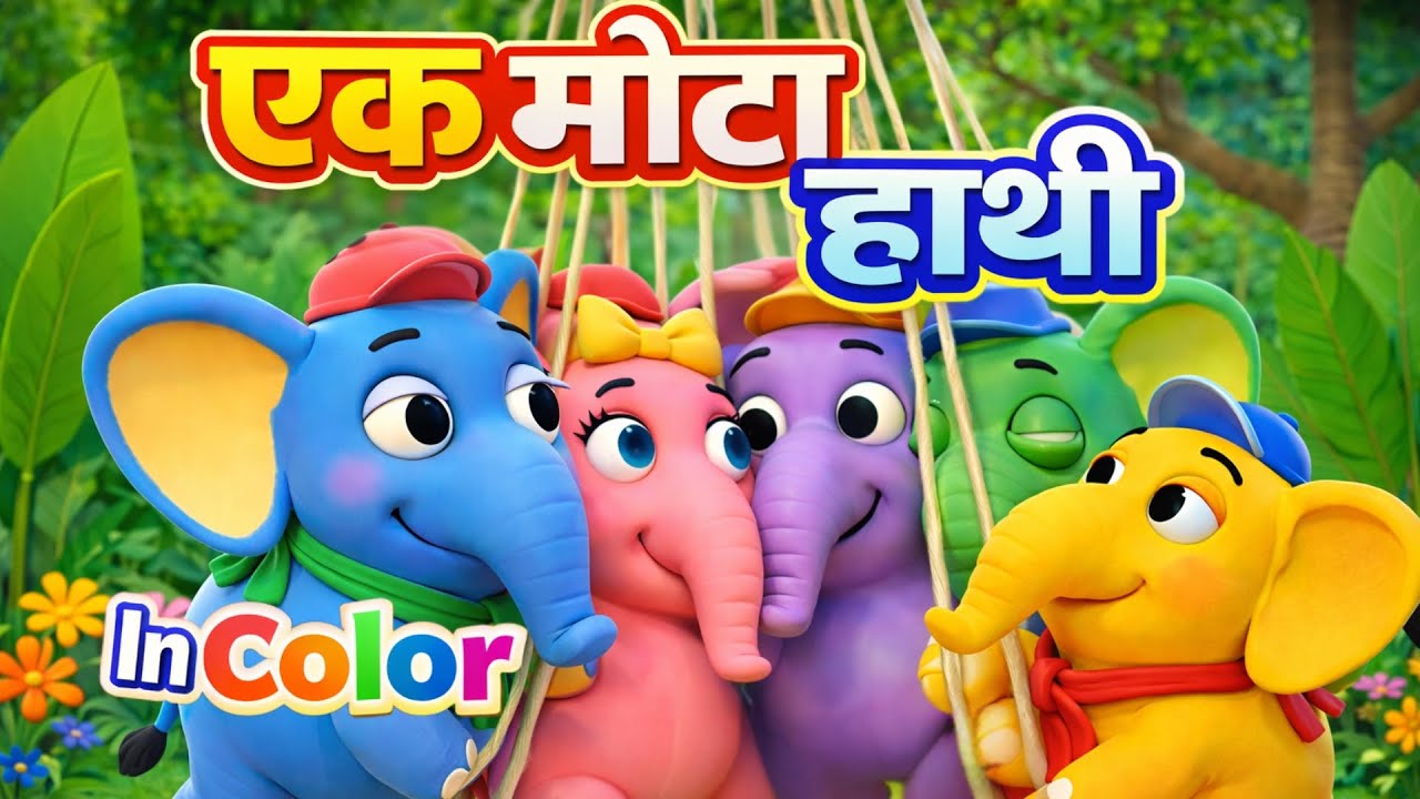 एक मोटा हाथी | Ek Mota Hathi | Most Popular Hindi Rhymes For Kids | StarKids Rhymes
