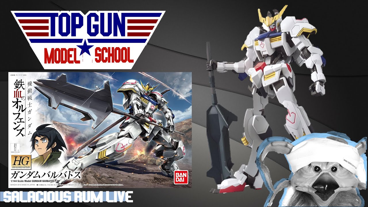 TOP GUN MODEL SCHOOL - LIVE iron Blooded Orpah Gundam 01 Barbatos HG PART 1