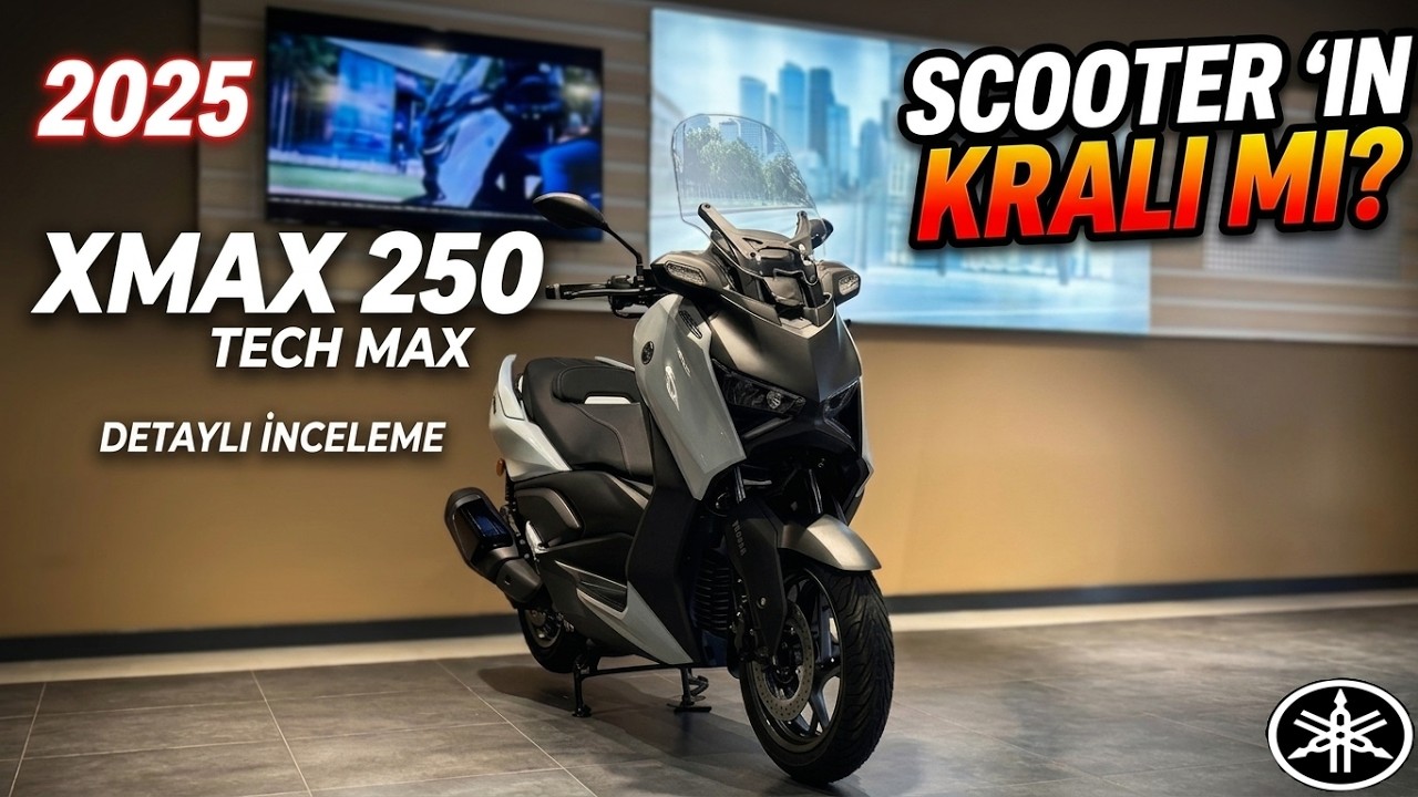 2025 Yamaha Xmax 250 Tech MAX Ön İnceleme | Anahtar Kodu ile çalıştırma