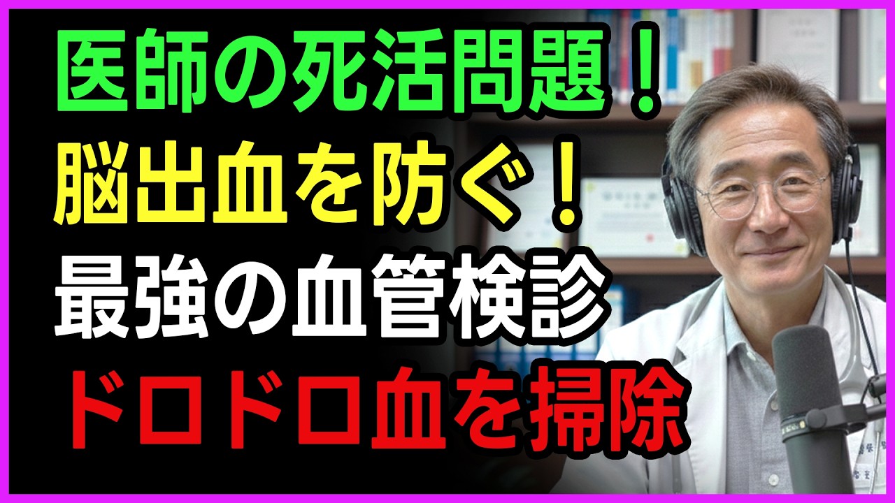 【警告】「医者の仕事がなくなっても構いません」脳出血を防ぎたいなら今すぐ変えなさい！油まみれの血管を根こそぎ掃除する4大戦略