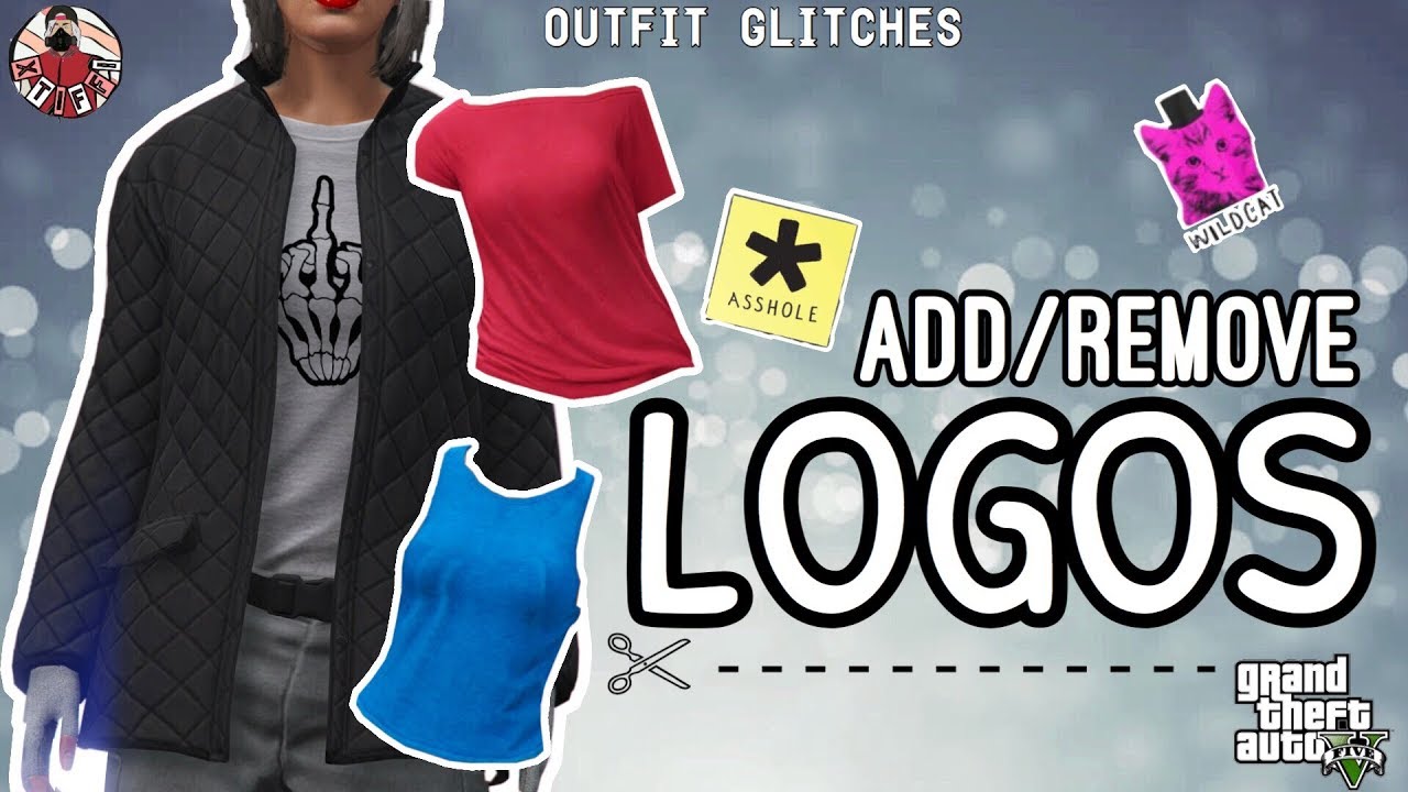 GTA5 | Outfit Glitches: 3 *EASY* Add/Remove Logos Glitches (Female & Male)
