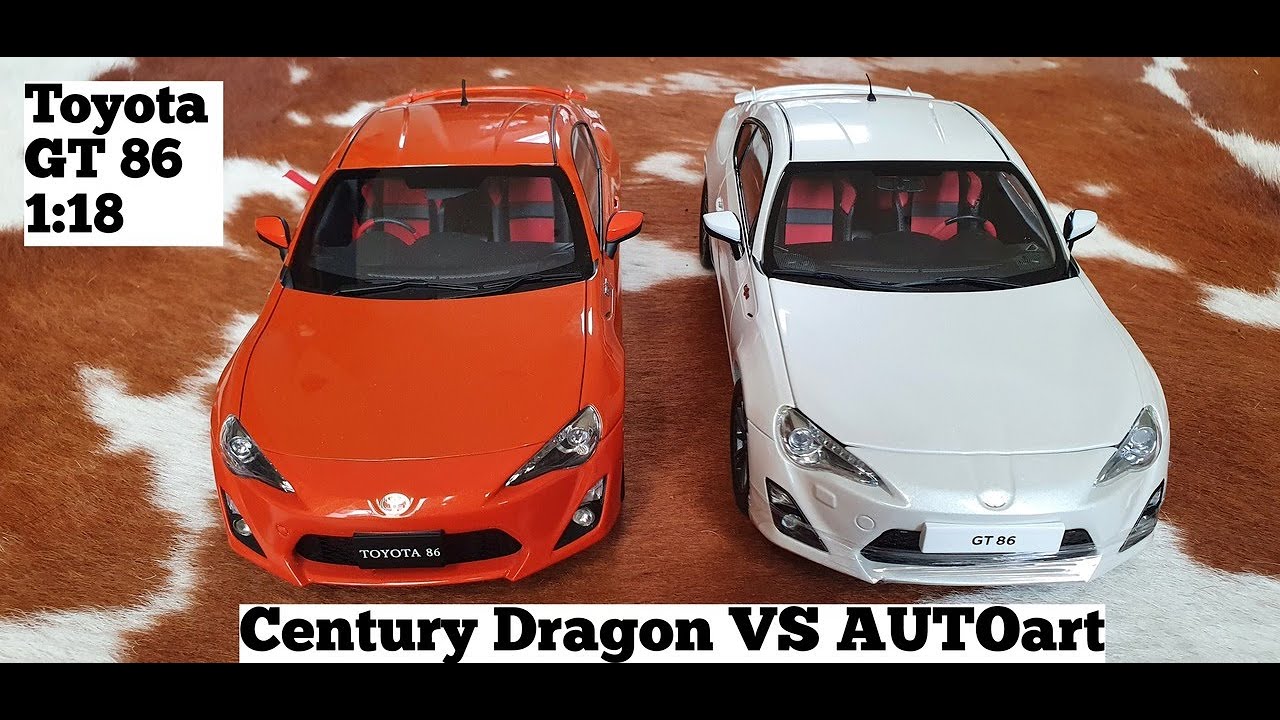 TOYOTA GT86 1:18 DIECAST COMPARISON | CENTURY DRAGON VS. AUTOART