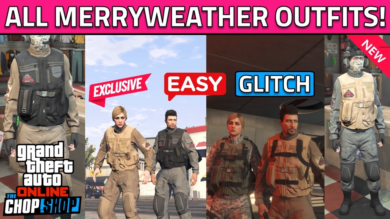 How To Get ALL Merryweather Outfit Colors in GTA 5 Online! NEW Glitch Military Merryweather Outfit