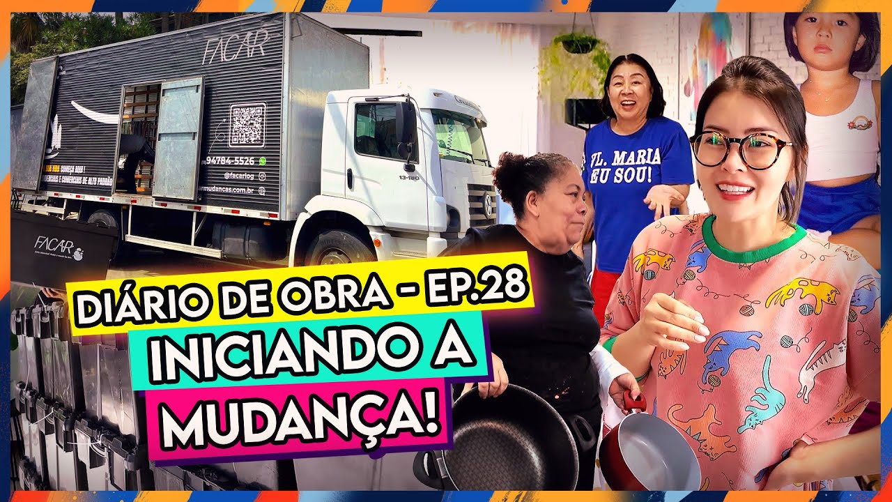 A MUDANÇA COMEÇOU 🤣💥 AGORA VAI BRASIL🎉🏡✨#DIARIODAOBRA28 