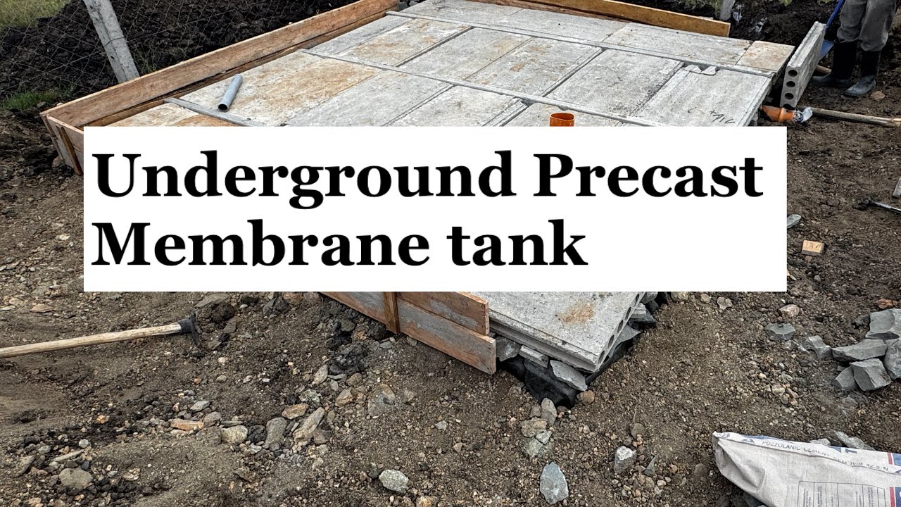 How to build an underground precast membrane tank