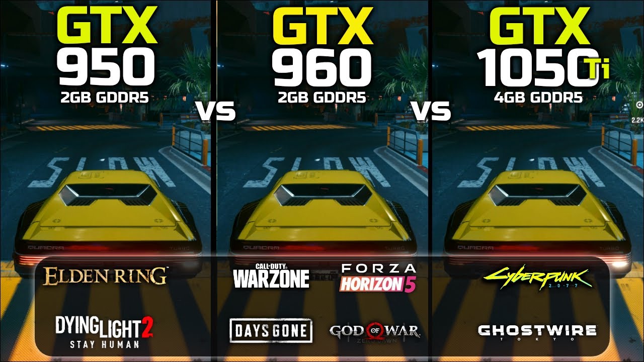 GTX 950 vs GTX 960 vs GTX 1050 Ti | Test In 8 Games