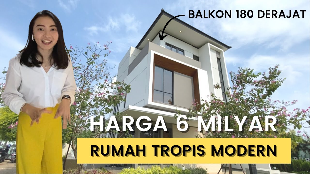 RUMAH TROPIS MODERN 14x14 METER HARGA 6 MILYAR DI JAKARTA TIMUR - CLUSTER MANINJAU ASYA