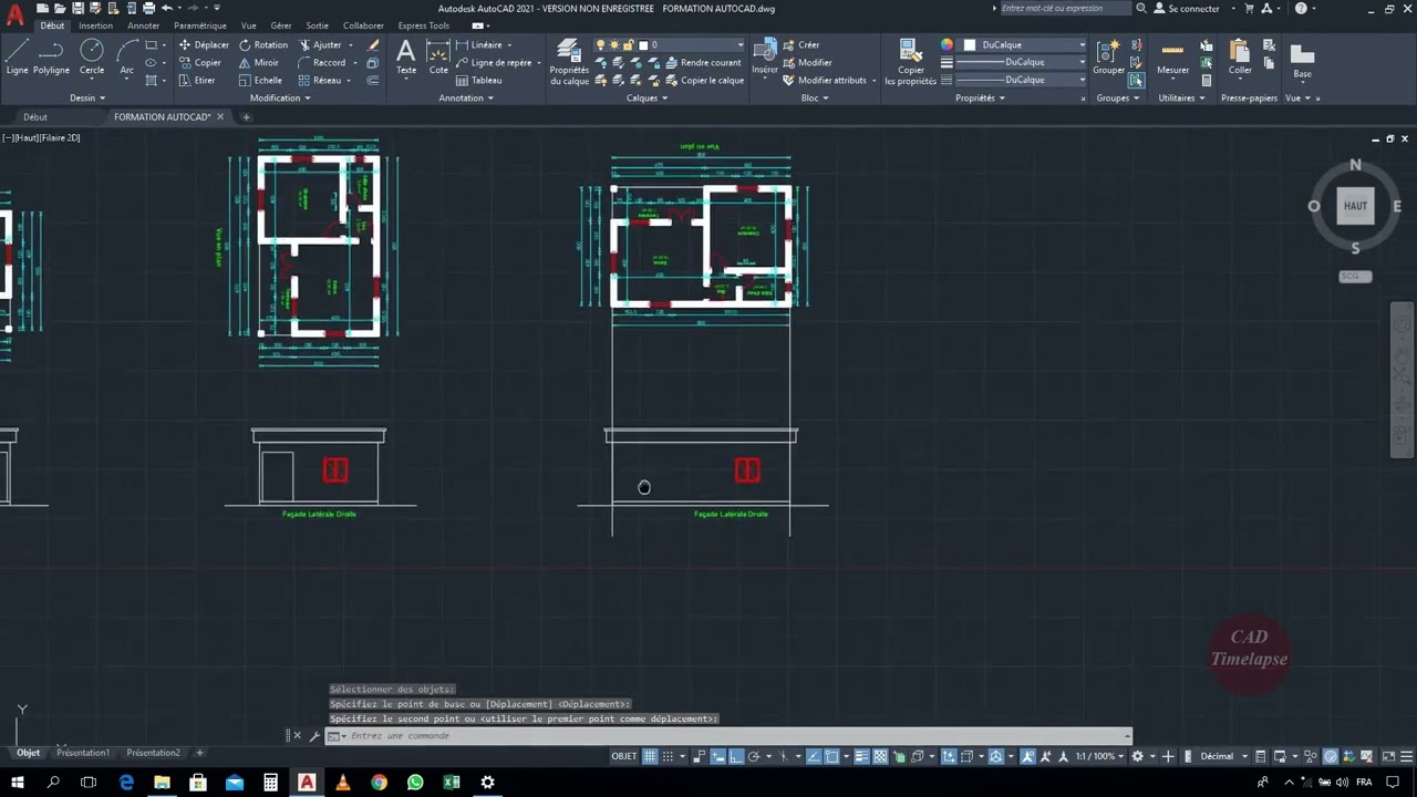Formation AutoCAD pour Débutant #7 - Façade Arrière