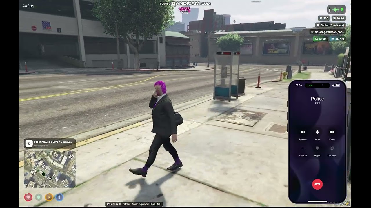 Calling the police