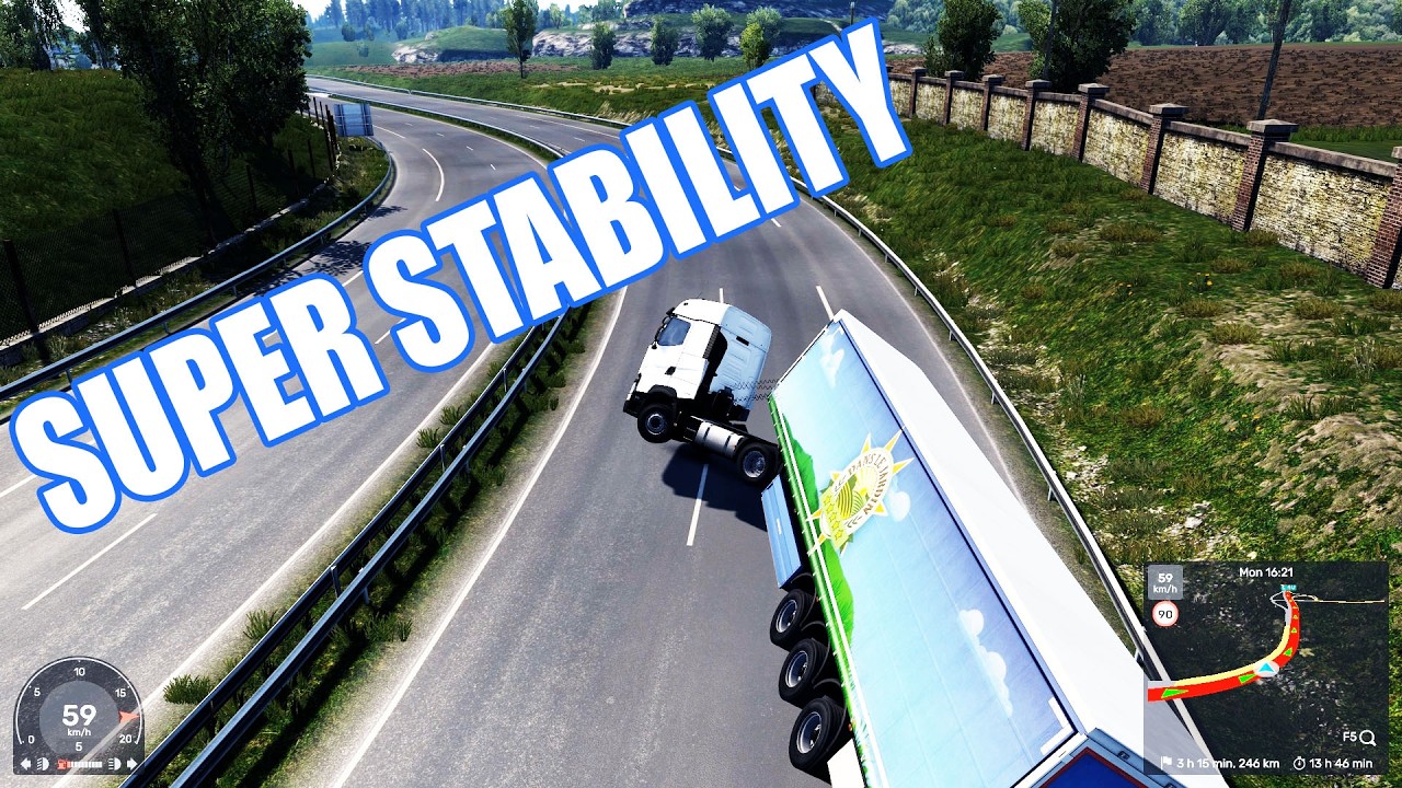 EURO TRUCK SIMULATOR 2 -  SUPER STABILITY +200KM/H