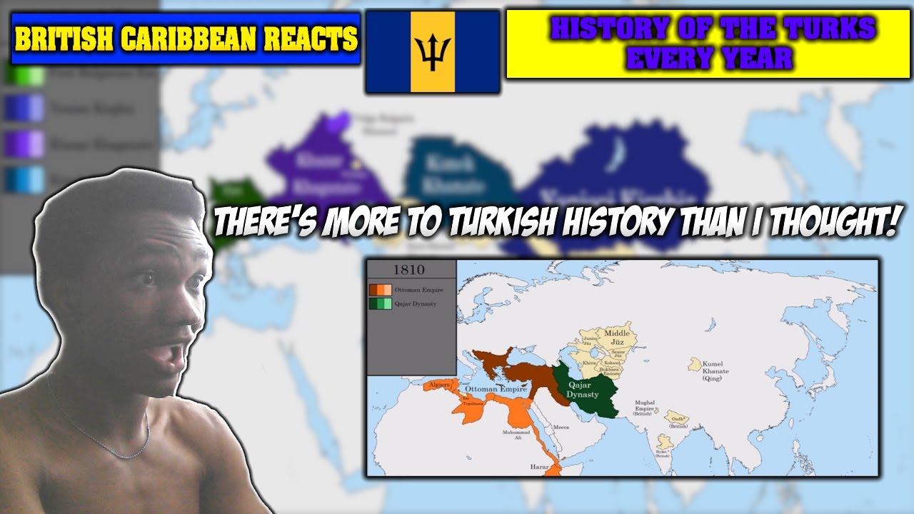 caribbean british guy reacts to The History of the Turks - Every Year history reaction #history