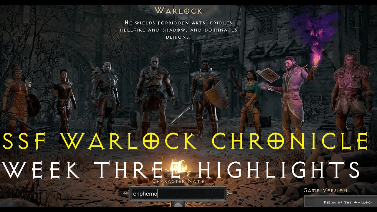 D2R - SSF Warlock Chronicle - 6 Sunders 6 HRs 2 Sacreds + More Insane Loot - Highlights from Week 3