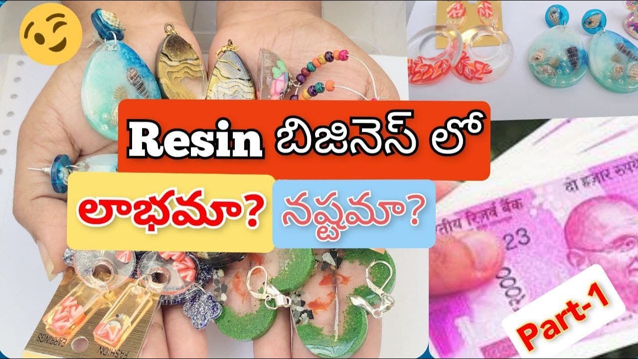 EPOXY Resin Art Jewellery || RESIN Business Ideas || Resin For Beginners || Resin Business PART - 01