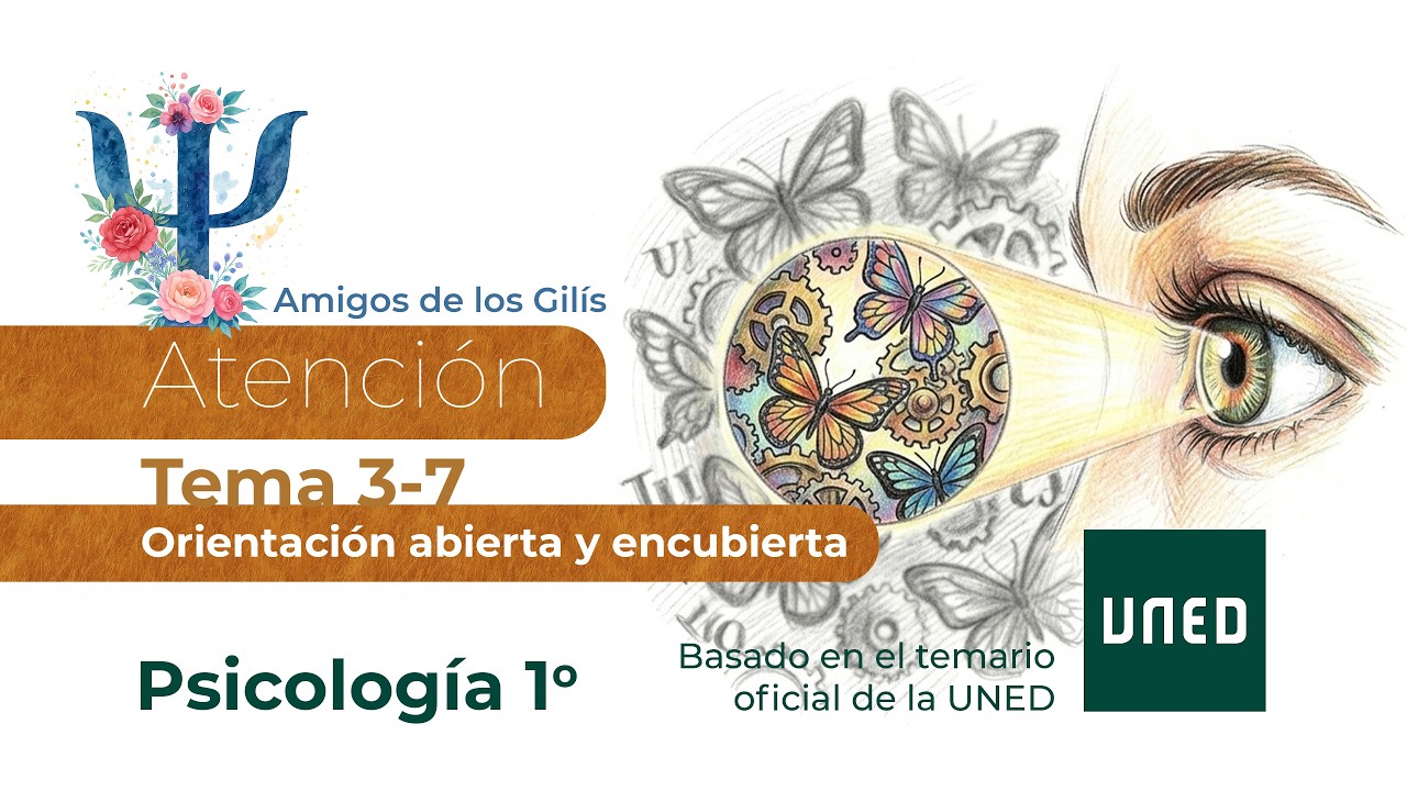 Tema 3-7. Orientación abierta y encubierta. 1º de Psicología de la UNED.