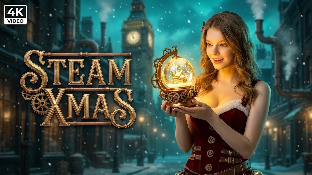 Steampunk City Christmas | Cinematic Victorian Steampunk Holiday | Ai Short Film