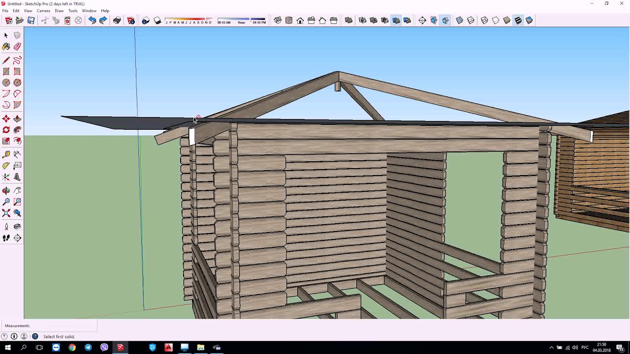 Делаем беседку в SketchUp  Видео 2