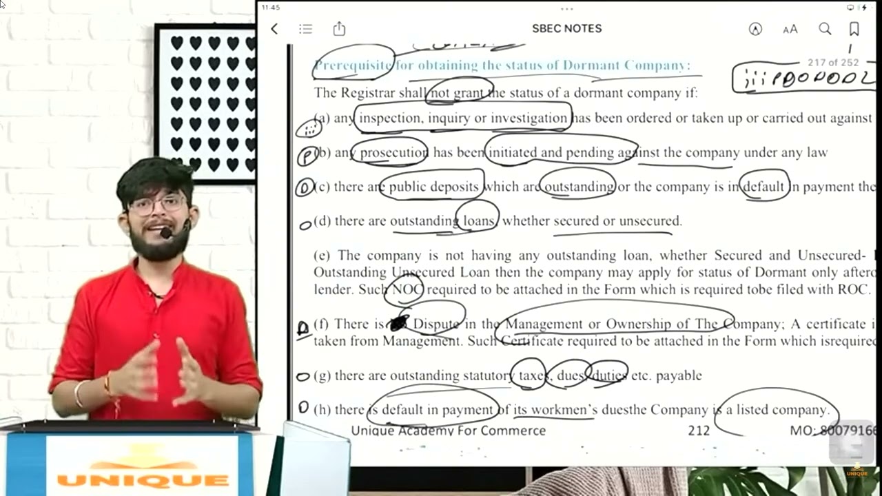 Dormant company revision in 10 minutes #csexecutive #companysecretary