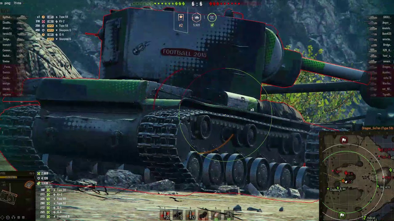 World of Tanks - Pref. Prem. carry (after buff) | KV-5 Gameplay