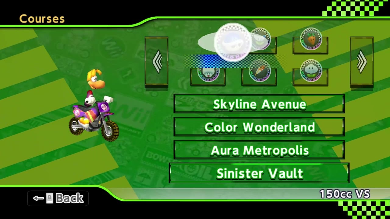 Mario Kart Wii (Deluxe) Custom Tracks - 150cc (1 Player) #340 with Rayman