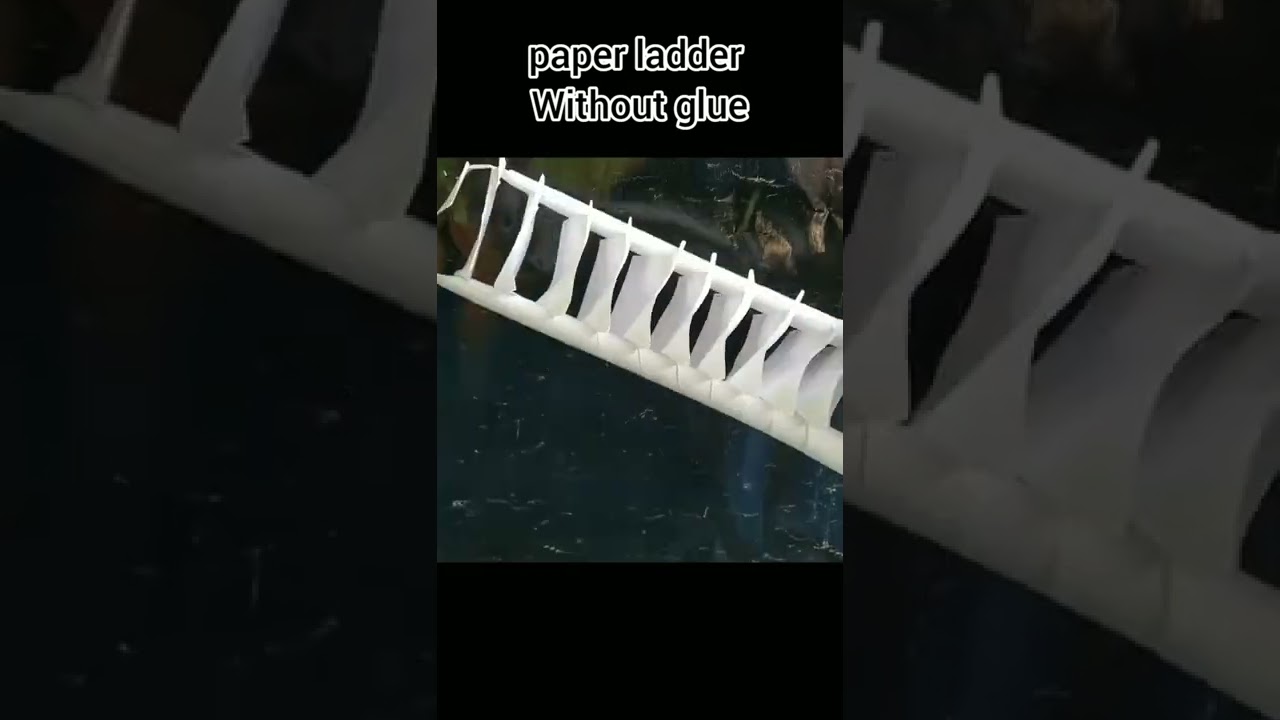 How to make a paper ladder without glue.#shorts