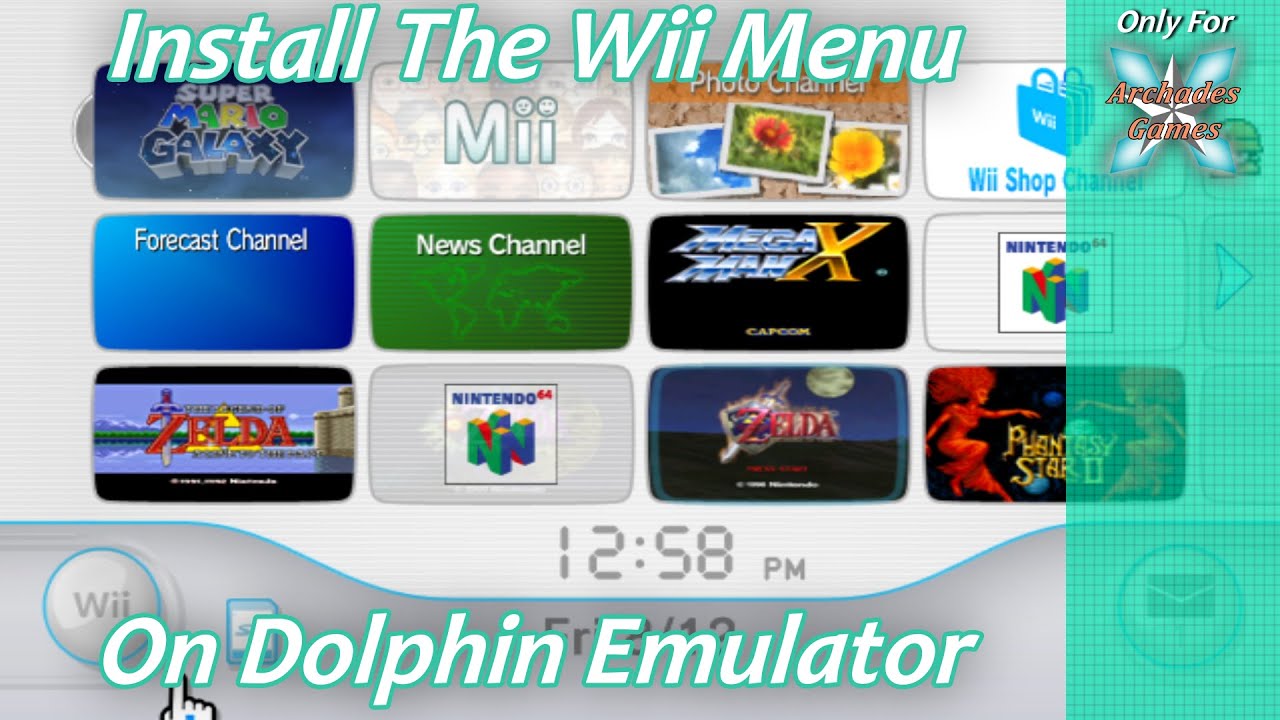[PC/ROG Ally] Установка системного меню Wii на эмуляторе Dolphin