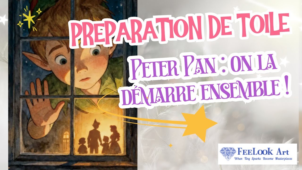 Je commence ma toile Peter Pan ✨ | Diamond Painting – préparation & premiers diamants