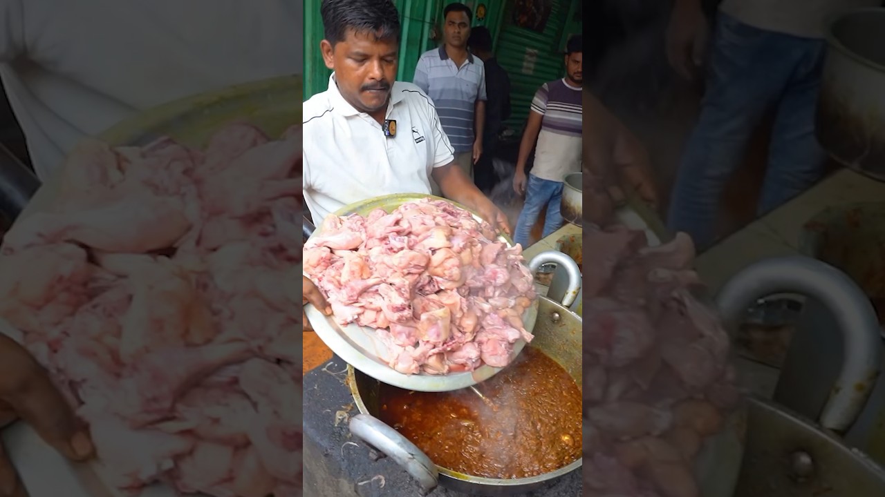 Laxman Bhai's Chulhe Wala Bihari Chicken Curry Making Rs. 150/- Only #bihar #shorts