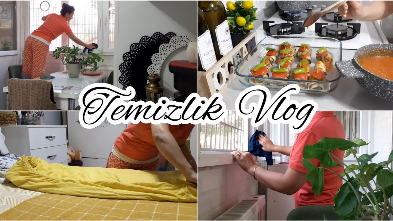 Sessiz Vlog✨ Sade Mutfakta Temizlik Günü/Kirli Cam Temizliği/Temizle Düzenle Rahatla/Temizlik Vlog