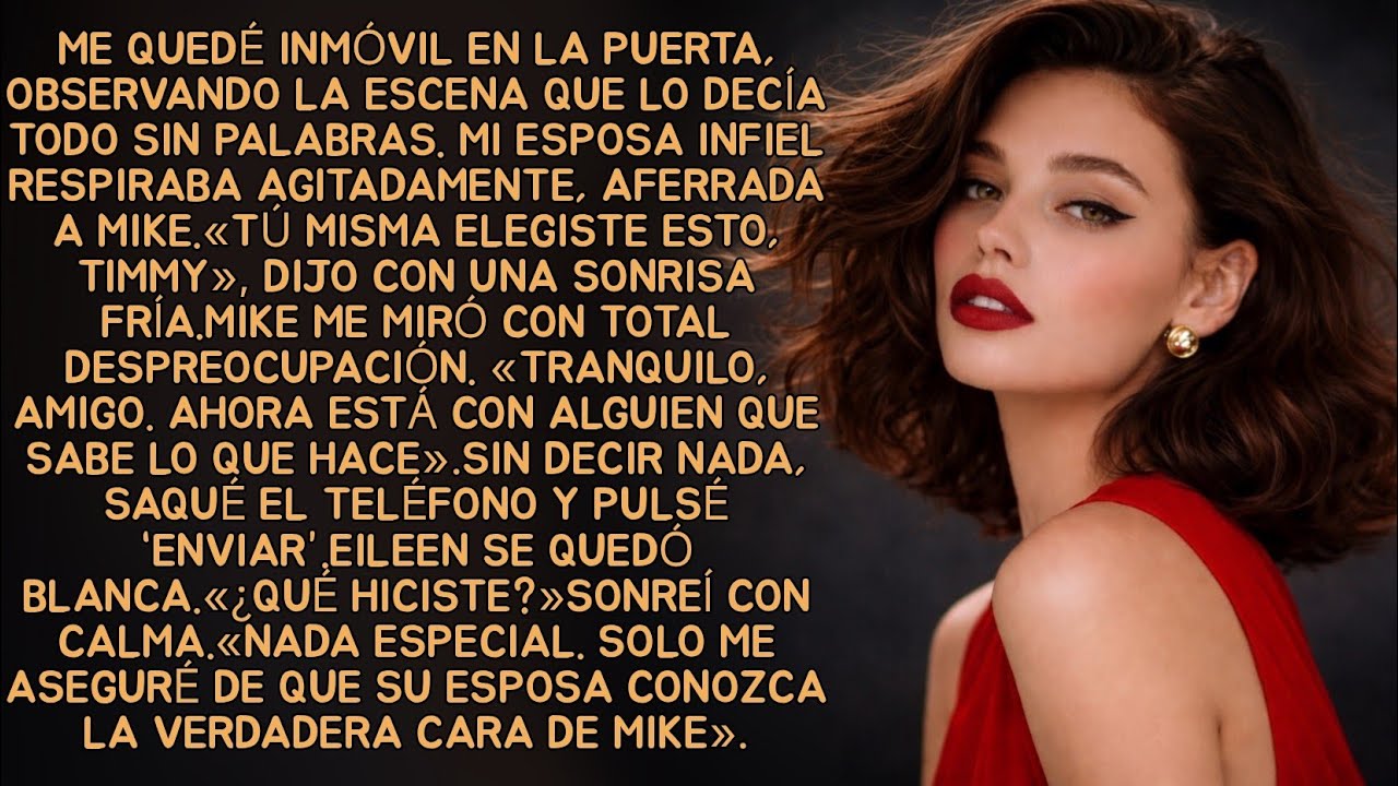 Me quedé inmóvil en la puerta, observando la escena que lo decía todo sin palabras. Mi esposa infiel