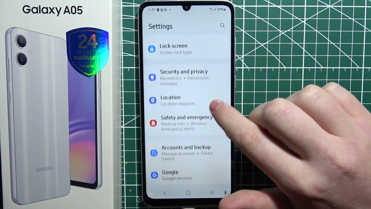 Можно ли заблокировать приложения на Samsung Galaxy A05?