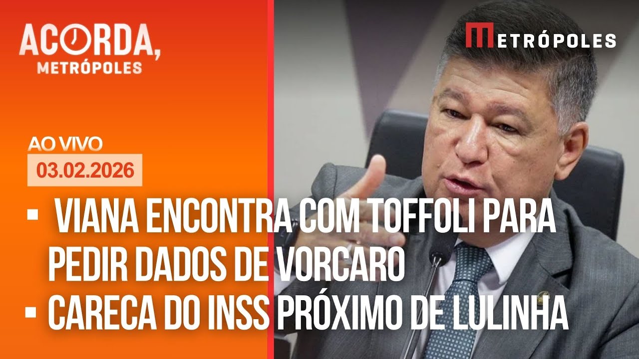 AO VIVO: presidente da CPMI pede dados de Vorcaro a Toffoli / Careca do INSS próximo de Lulinha